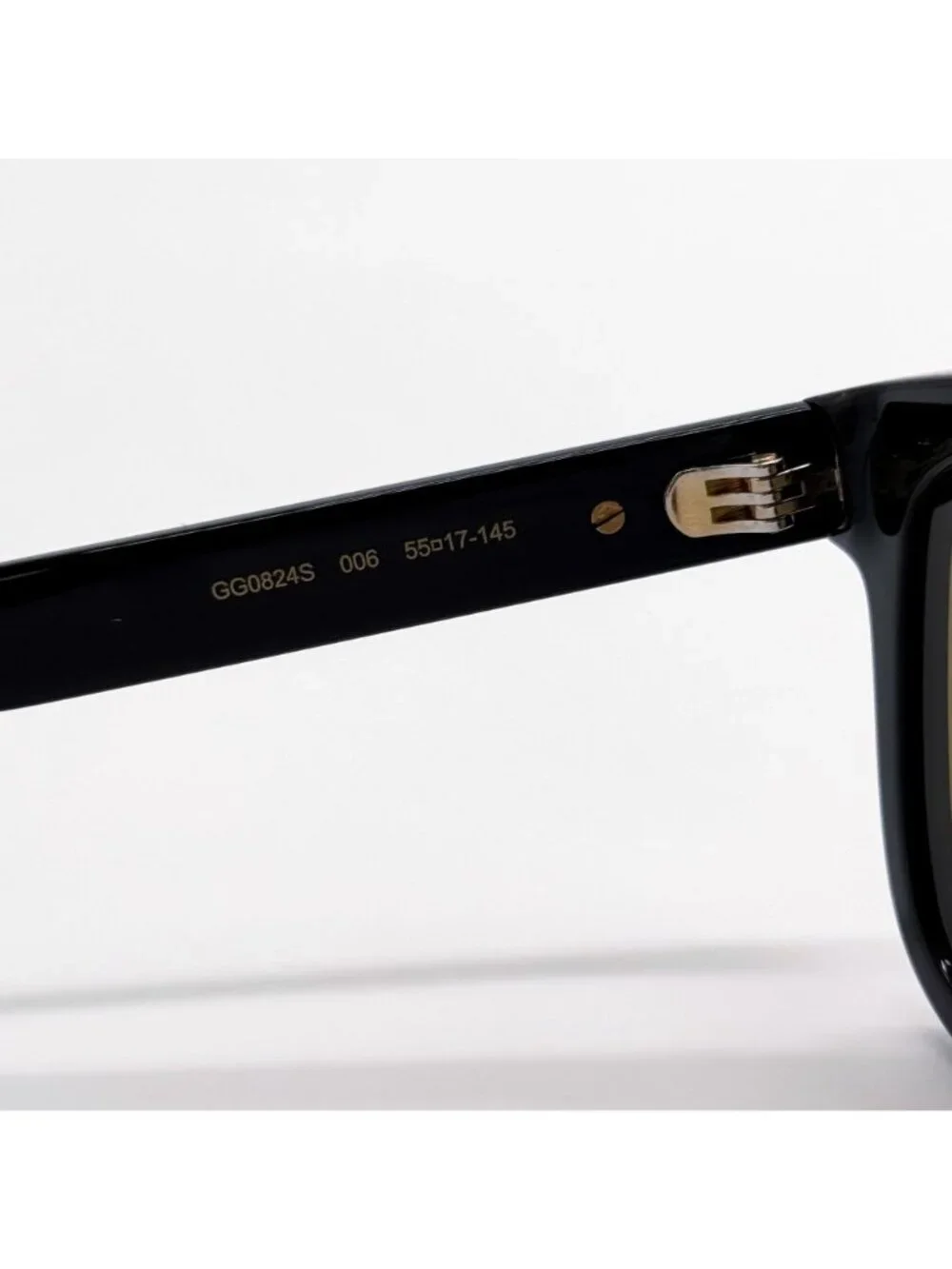 NWT Gucci GG0824S 006 Black Green Classic Men Sunglasses